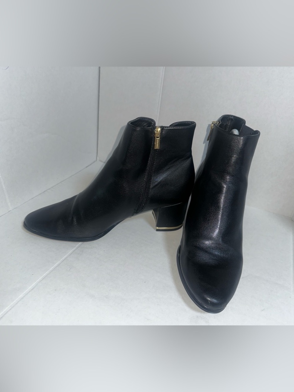 Calvin Klein Fioranna Woman’s Black Ankle Boots Size 10 - Picture 5 of 12